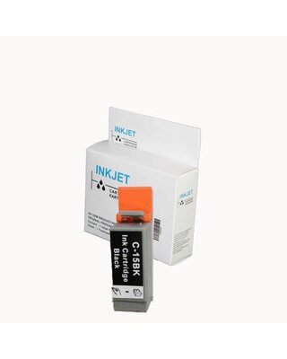 2 stuks alternatief inkt cartridge voor Canon Bci-15 zwart wit Label