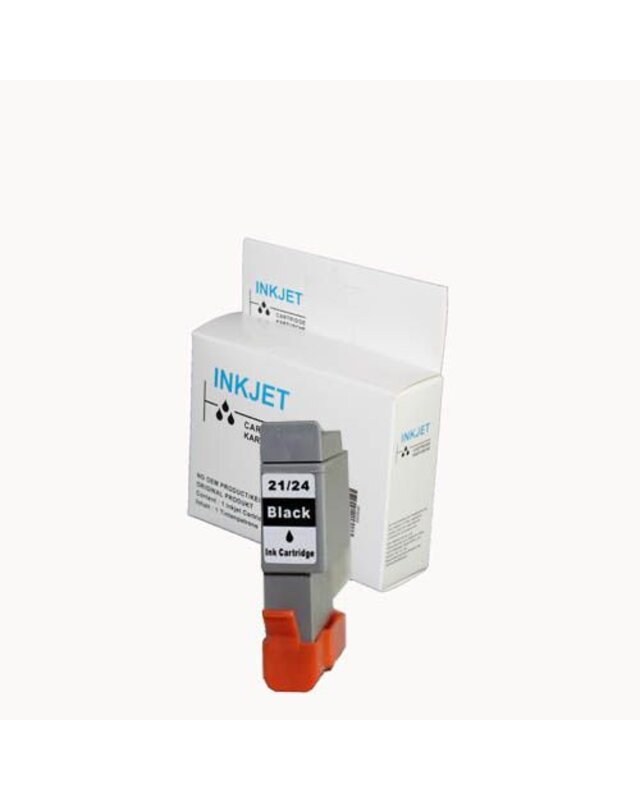 3 stuks alternatief inkt cartridge voor Canon Bci-21/24 zwart wit Label