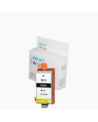 s stuks alternatief inkt cartridge voor Canon Cli-36 gekleurd wit Label