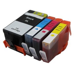 Set 4x alternatief patroon voor HP 934XL 935XL BCYM EXTRA veel inhoud !