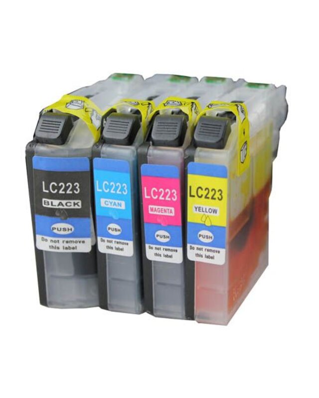 Set 10x alternatief patroon voor Brother LC223 XL EXTRA VEEL INHOUD !