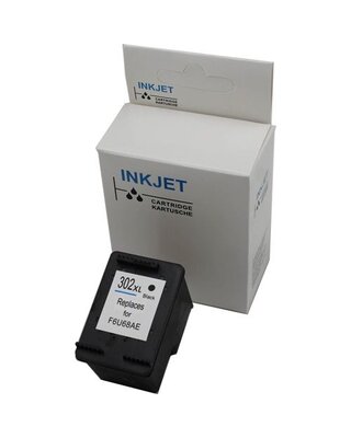 Hp 302XL zwart 18 ml (met niveau-indicator) Huismerk inkt