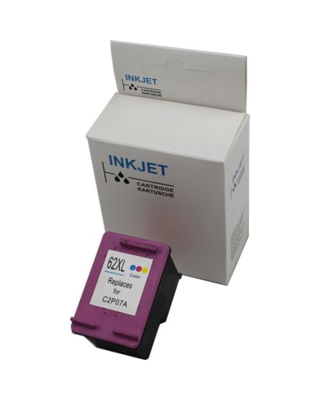 alternatief inkt cartridge voor Hp 62XL Color maar liefst 18 ml inhoud !