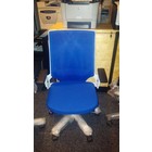 rs pro valera bureaustoel blauw met wit frame