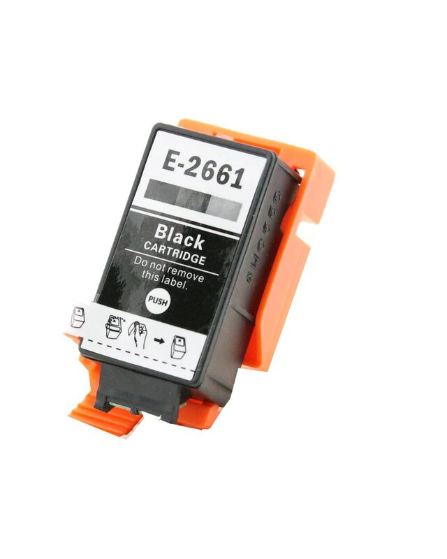 alternatief inkt cartridge voor Epson T266 zwart Workforce 100 maar liefst 10 ml.