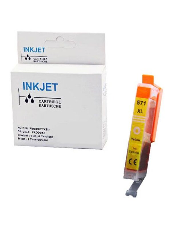 alternatief inkt cartridge voor Canon CLI571XL geel