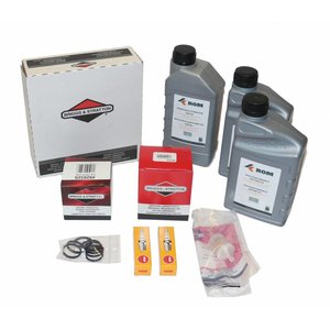 Maintenance kit for periodic service to hp unit with Vanguard® by Briggs & Stratton petrol engine 20-23hp (COMPACT > 2010). Complete with filters, motor oil, hp pump oil, spark plugs and inspection list.