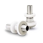 Aluminum end connection for bitumen flat roofs (38 mm hose)