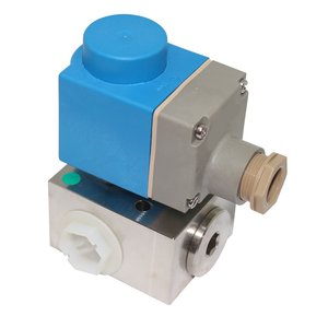 High Pressure  valve 2-way Stainless steel ½" complete with coil