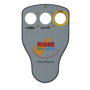 Tele Radio ROM folie voor 3 kanaals en 3 knops Smart-Remote handzender. Model met LEDs rond middelste knop