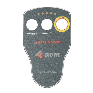 Tele Radio ROM folie voor 3 knops Smart-Remote handzender. Model met LEDs boven de knoppen