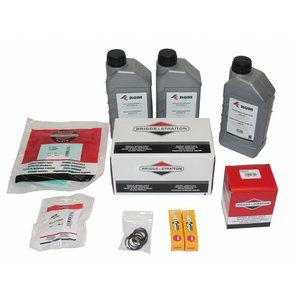 Maintenance kit for periodic service to hp unit with Vanguard® by Briggs & Stratton petrol engine 18hp (COMPACT - Base). Complete with filters, motor oil, hp pump oil, spark plugs and inspection list.