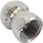 Standard pipe cleaning nozzle with front beam (33) 1/2''stainless steel<br />
(33111-5)