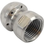 Standard pipe cleaning nozzle with front beam (33) 1/2'' stainless steel<br />
(33117-6)