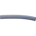 Transparent low pressure hose steel-reinforced