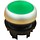 Push button 2 position-element transparent green for LED indication