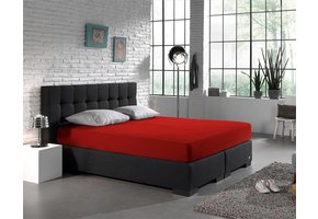 Dubbel Jersey Matras Hoeslaken Rood 220 gr