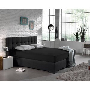 Residence collectie badstof velours hoeslaken (navy