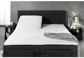 Duo Splittopperhoeslaken Jersey Wit