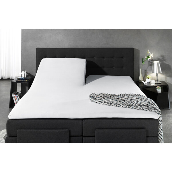 Sleeptime Duo Splittopperhoeslaken Jersey Wit