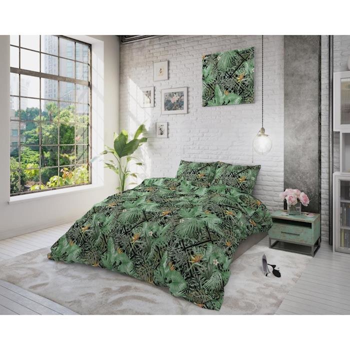 Sleeptime Botanical Mosaic Green