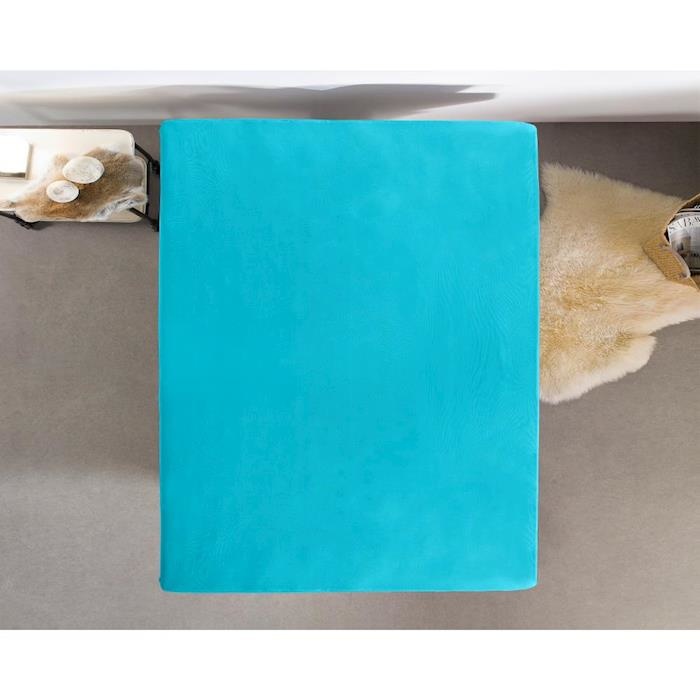 Hoeslaken Jersey 135 gr. Turquoise
