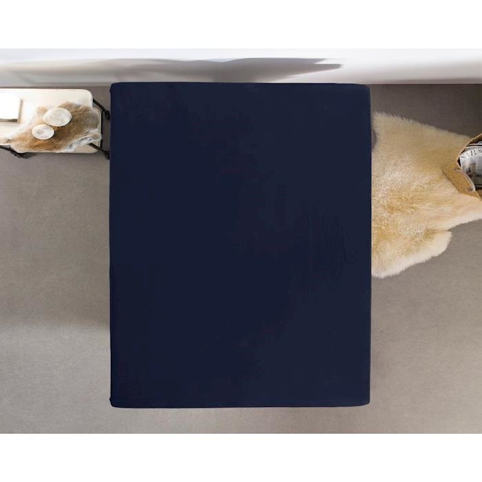 Hoeslaken Jersey 135 gr. Indigo Blue