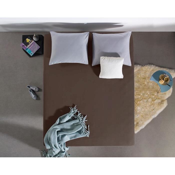Hoeslaken Jersey 135 gr. Deep Taupe