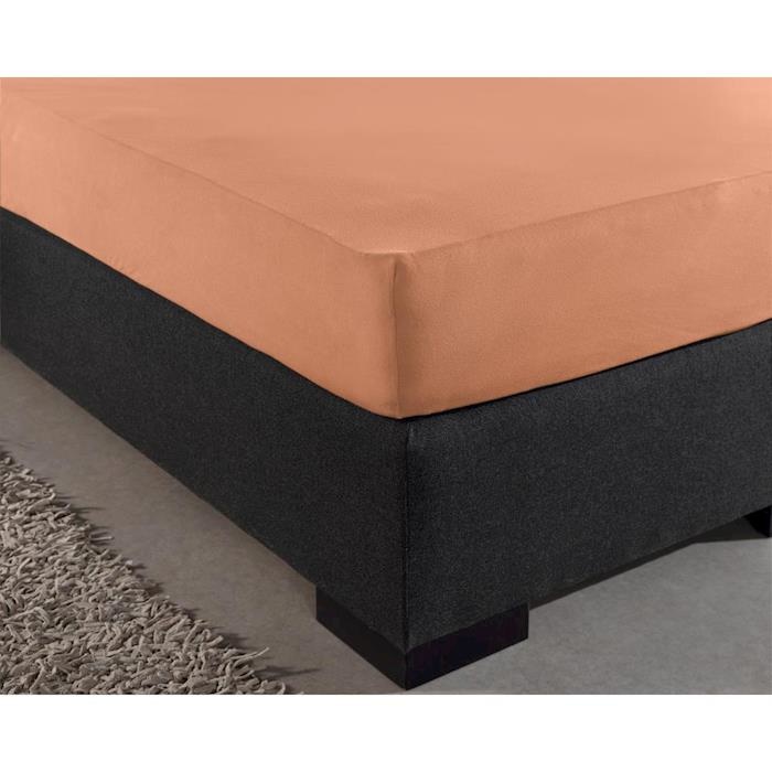 Hoeslaken Dubbel Jersey Pastel Orange