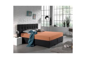 Dubbel Jersey Matras Hoeslaken Pastel Orange 220 gr