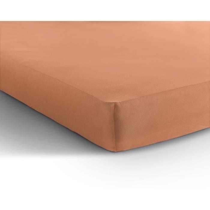 Hoeslaken Dubbel Jersey Pastel Orange