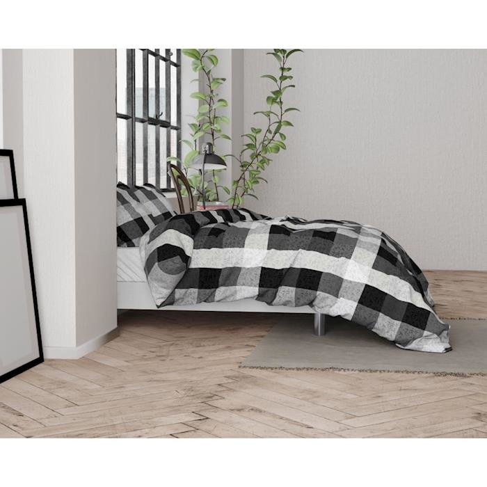 Steef Anthracite - flanel