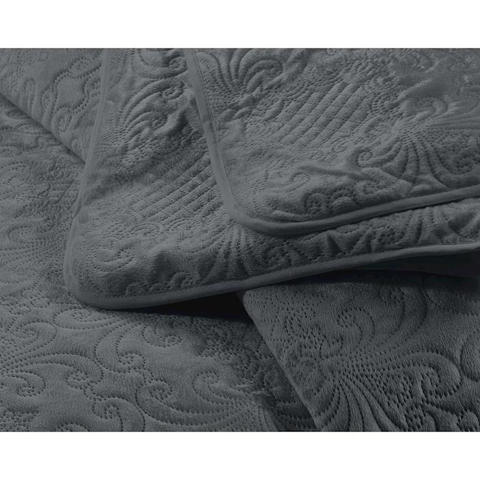 Bedsprei Velvet Clara Anthracite
