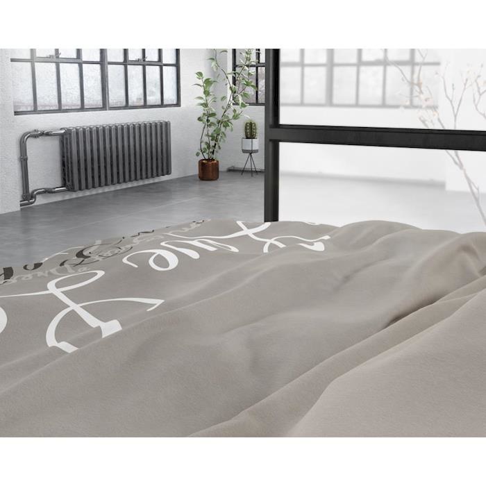 Love and Relax Taupe flanel