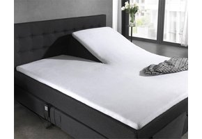 Molton Splittopper Hoeslaken Wit