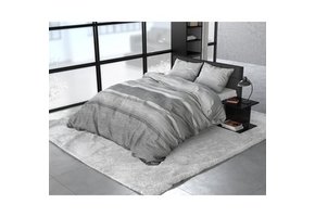 FL Stone Stripe Grey - flanel