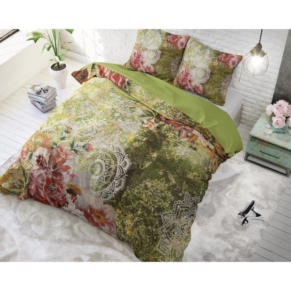 Dreamhouse Green Flower Art Green