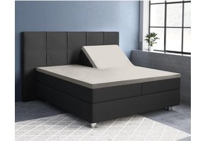 Splittopper hoeslaken katoen-Satijn crème