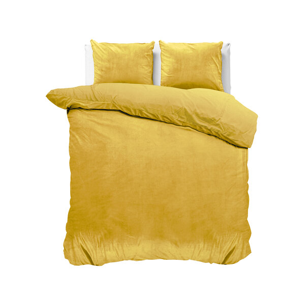 Sleeptime Velvet Uni Dekbedovertrek Goud