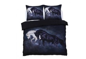 Horses Black and White