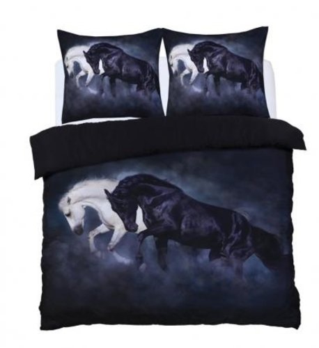 Horses Black and White