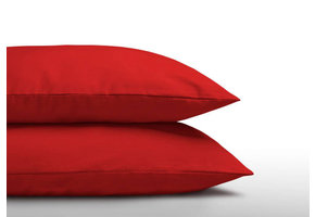 Kussensloop Katoen Rood (2 in 1)
