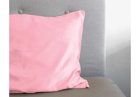 Beauty Skin Care Pink glanssatijn Kussensloop