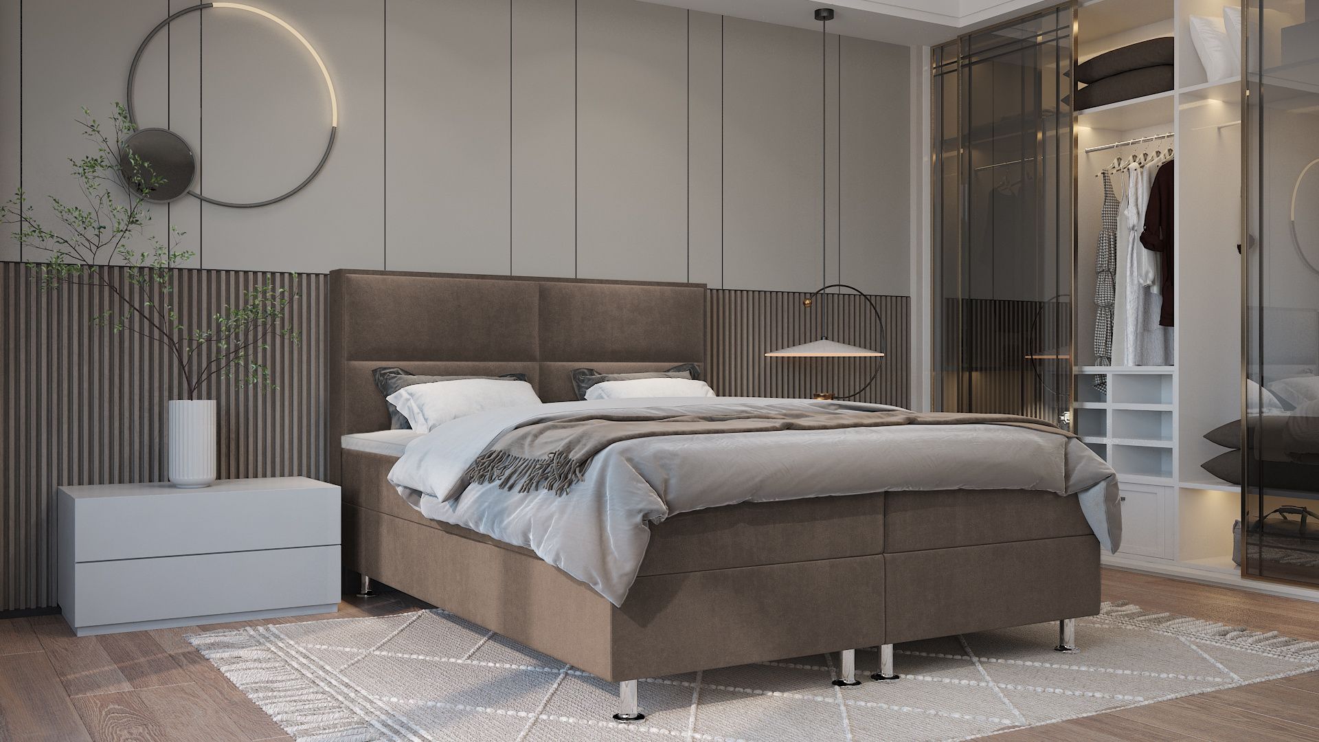 Vaste Boxspring Pasen met 30 cm Boxen