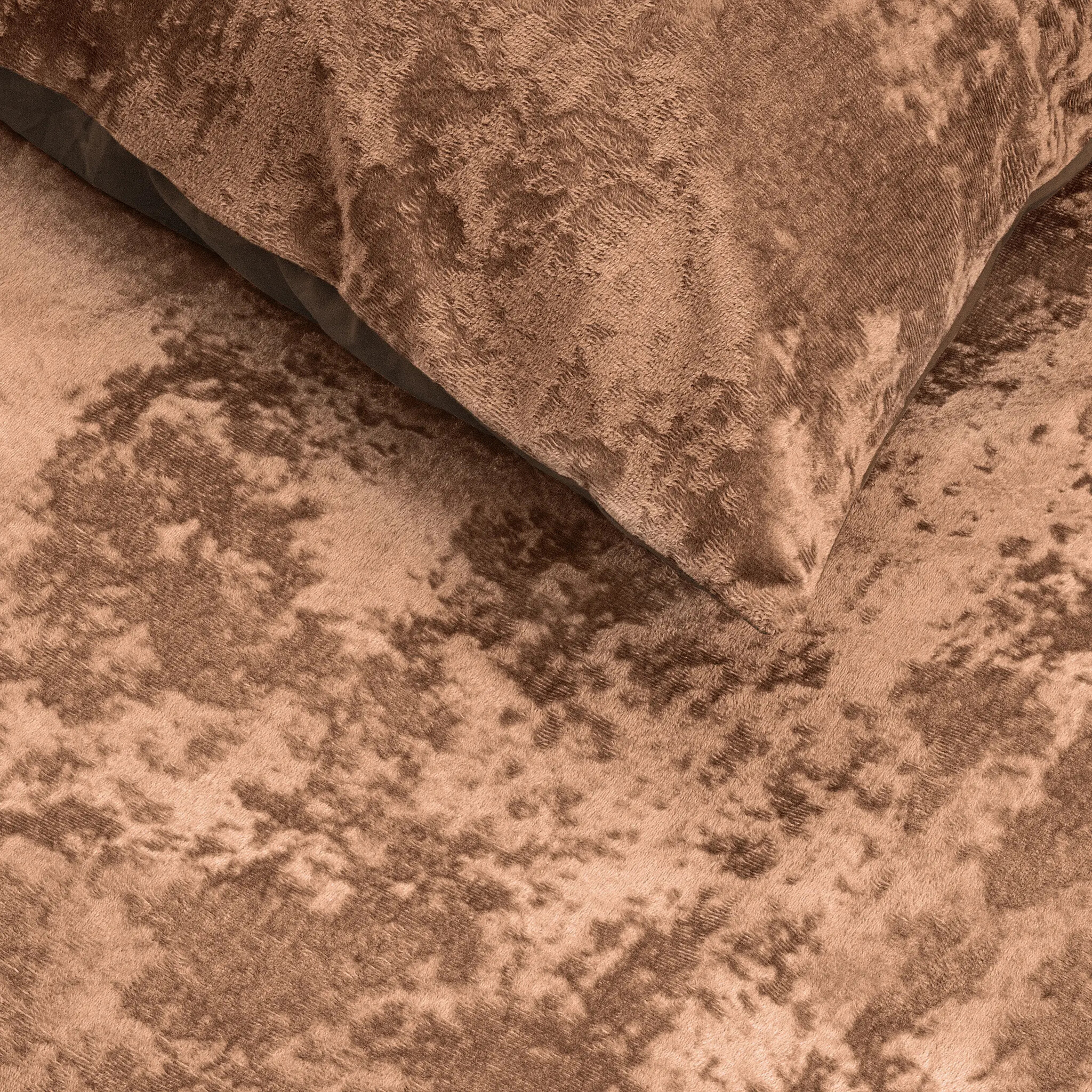 Crushed Velvet Katoen Wood Bruin