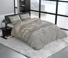 Sleeptime Love and Relax Taupe flanel