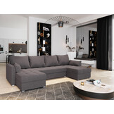 U-Bank Kos - Universeel - Slaapbank met opbergruimte - Zitcomfort Stevig