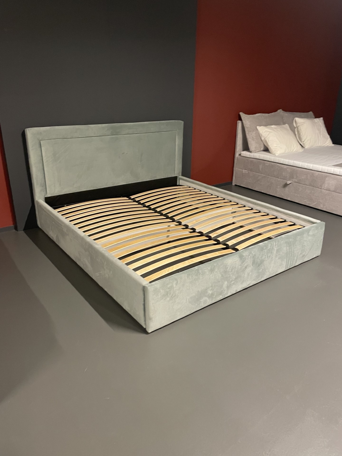 2dekans Opberg Bed 180 x 200 Velvet Grijs - Blois