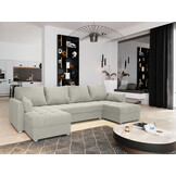 U-Bank Kos - Universeel - Slaapbank met opbergruimte - Zitcomfort Stevig