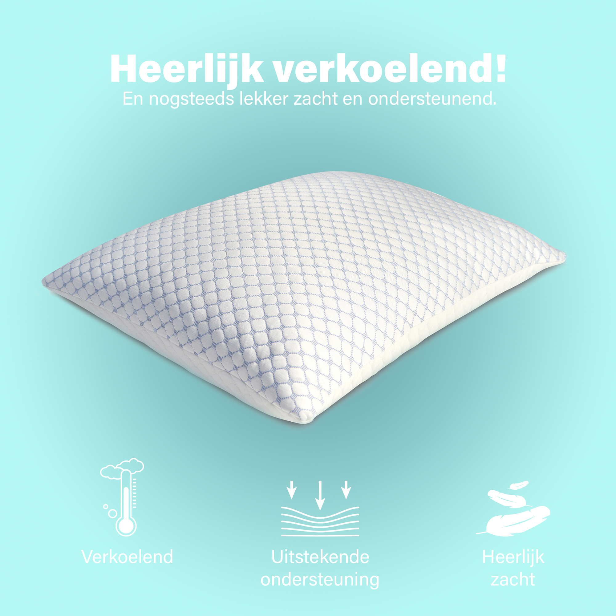 Hoofdkussen MyCloudy Dream | Memory Foam | Cooling | verstelbaar